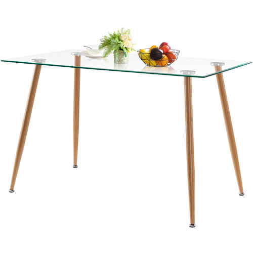 Oliver Goufes Glass Top Dining Table & Reviews Wayfair
